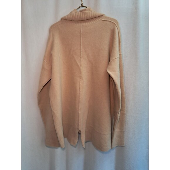 Brochu Walker Reverse Seam Long Sleeve Turtleneck Sweater Merino Angora Size L - Picture 5 of 12